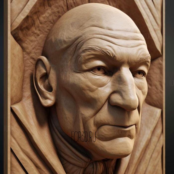 luc picard 1 stl model for CNC